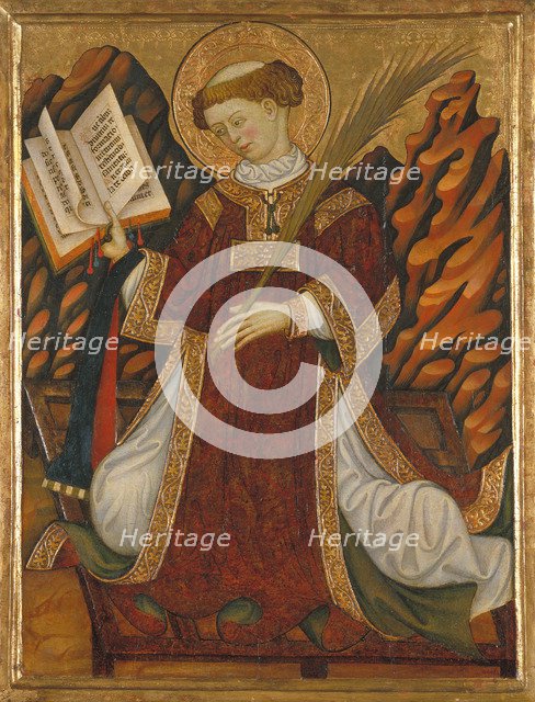 Saint Lawrence, ca 1430. Artist: Zaortiga, Bonanat (active 15th century)