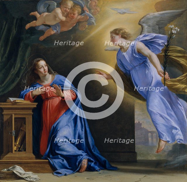 The Annunciation, ca. 1644. Creator: Philippe de Champaigne.