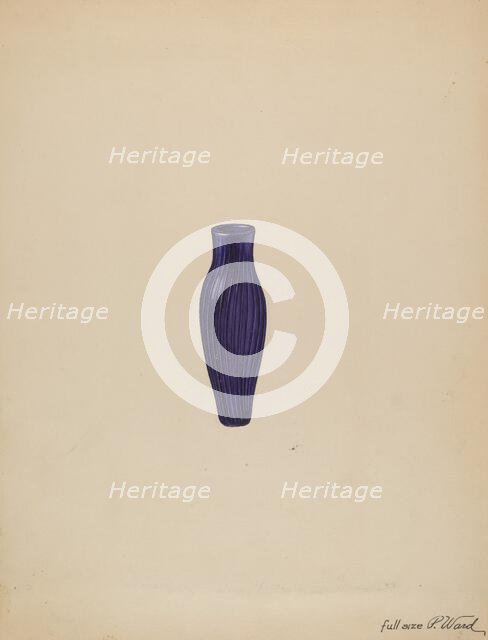 Scent Bottle, 1935/1942. Creator: Paul Ward.