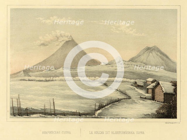 Klyuchevskoi  Volcano, 1856. Creator: Ivan Dem'ianovich Bulychev.