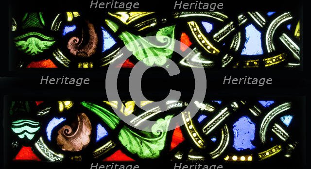 Foliate Border Section, French, ca. 1140-44. Creator: Unknown.