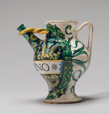 Spouted drug jar with sphinxes, 1507. Creator: Unknown.