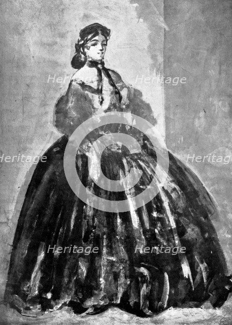 'Portrait of a Woman', 19th century, (1930).Artist: Constantin Guys