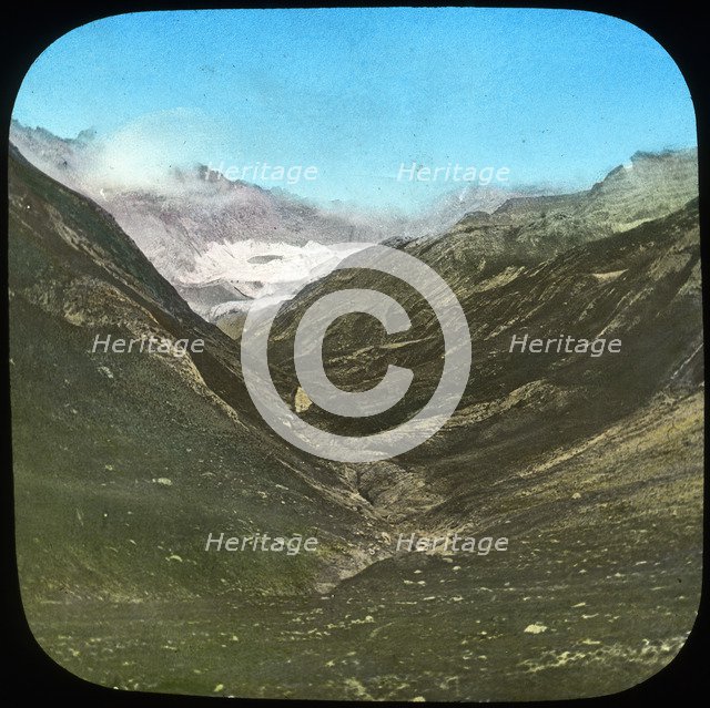 Mountain scene, India, late 19th or early 20th century. Artist: Unknown