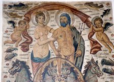 Triumph of Neptune and Amphitrite, Roman mosaic, early 4th century. Artist: Unknown.