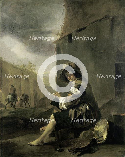 Roman Tinker, c1656. Creators: Adriaen Brouwer, Adriaen van Ostade.