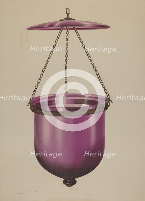 Hanging Lamp, 1935/1942. Creator: Isidore Steinberg.