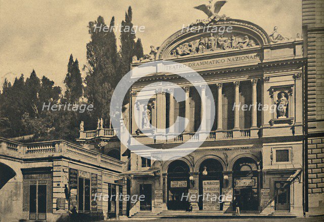 'Roma - Via Nazionale. National Dramatic Theatre and Colonna Villa', 1910. Artist: Unknown.