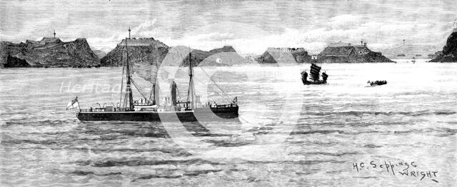 The War in Eastern Asia: approach to the Chinese naval arsenal at Port Arthur..., 1894, (1895). Creator: HC Seppings Wright.