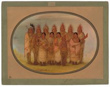 Iowa Indians Who Visited London and Paris, 1861/1869. Creator: George Catlin.