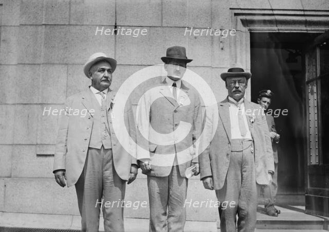 A.H. Runge, Com'r Johnson, Geo. C. Hale, between c1910 and c1915. Creator: Bain News Service.