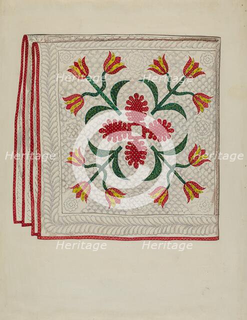 Quilt, c. 1936. Creator: Lillian Causey.