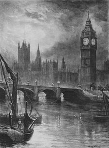 'Houses of Parliament', 1890. Artist: Hume Nisbet.