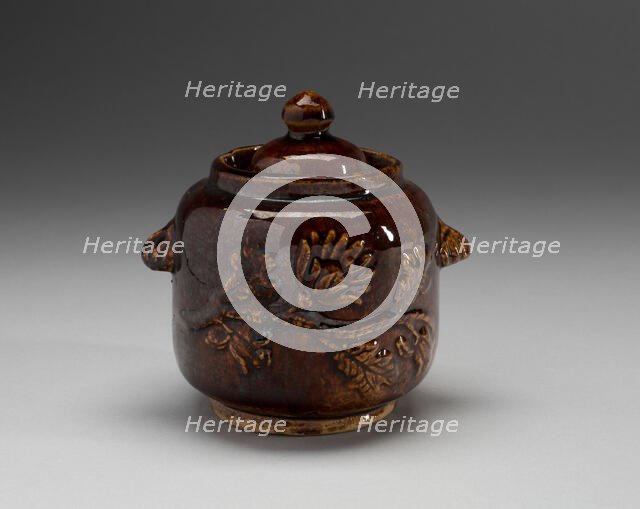 Sugar Bowl with Cover, 1840/90. Creator: Unknown.