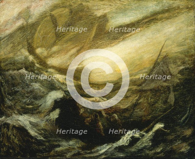 Flying Dutchman, completed by 1887. Creator: Albert Pinkham Ryder.