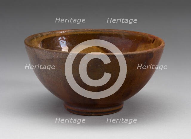 Bowl, 1809/39. Creator: Levi Coates Pottery.