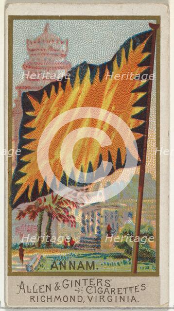 Annam, from Flags of All Nations, Series 2 (N10) for Allen & Ginter Cigarettes Brands, 1890. Creator: Allen & Ginter.