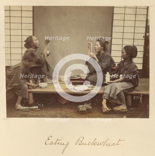 Eating Buckwheat, about 1873-1883. Creator: Shinichi Suzuki I.