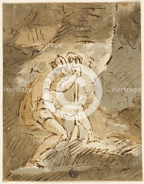 Helmeted Warrior, n.d. Creator: John Hamilton Mortimer.