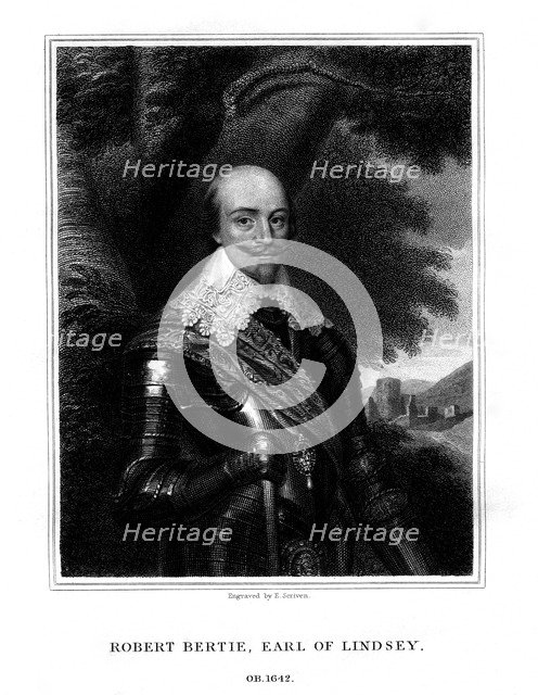 Robert Bertie, 1st Earl of Lindsey, (1827).Artist: TA Dean