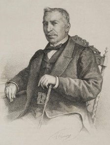 Juan Antonio Zaratiegui Celigüeta (1804-1873), Spanish military officer, 1869. Creator: Jose Cuevas.