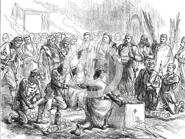 A Journey into the Herzegovina: Organising an Ambulance Corps, 1876. Creator: C.R..