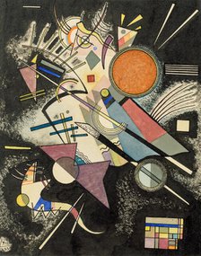 Schwarze Begleitung (Black Escort), 1923. Creator: Kandinsky, Wassily Vasilyevich (1866-1944).