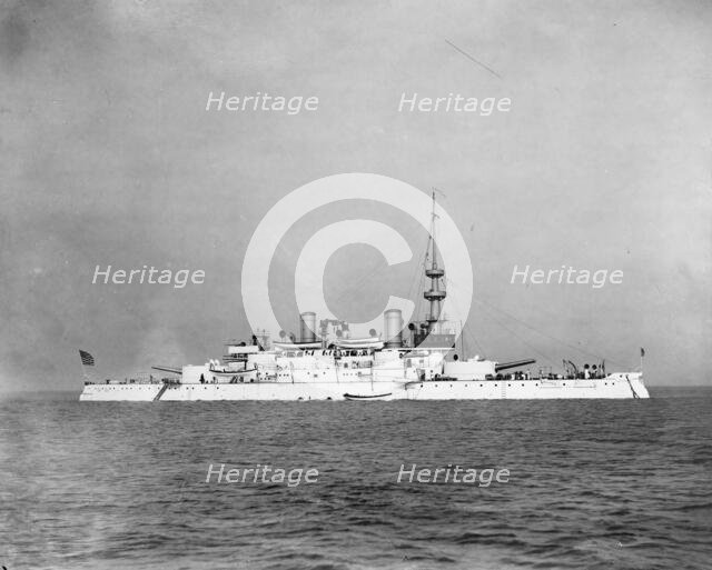 U.S.S. Oregon, between 1896 and 1901. Creator: William H. Jackson.