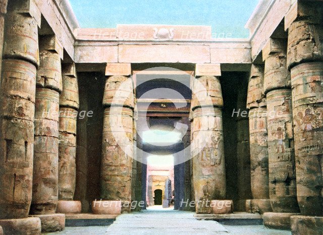 Temple of Khonsu, Karnak, Luxor, Egypt, 20th Century. Artist: Unknown