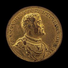 Cosimo I de' Medici, 1519-1574, Duke of Florence 1537 [obverse], 1567. Creator: Pietro Paolo Galeotti.