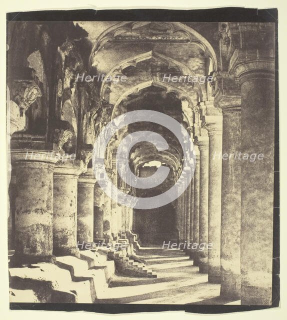 Arcade in Quadrangle, 1858. Creator: Captain Linnaeus Tripe.