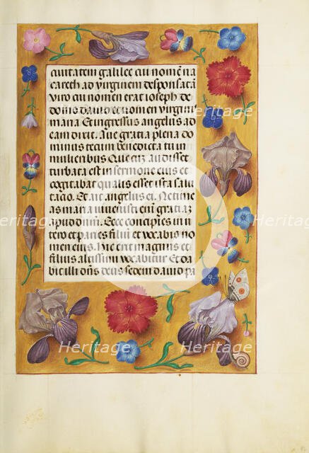 Decorated Text Page; Spinola Hours, about 1510-1520. Creator: Unknown.