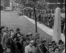 British People Lining the Streets Outside Westminster Abbey To Join the National Day of..., 1940. Creator: British Pathe Ltd.