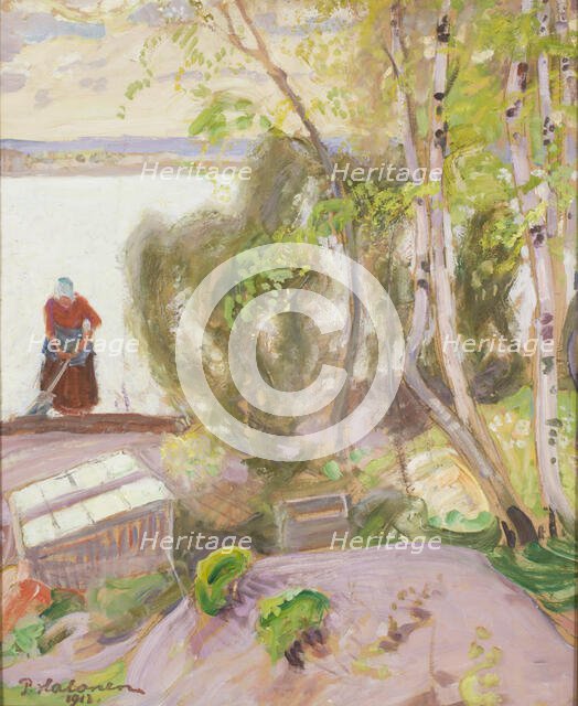 From the Garden, 1913. Creator: Pekka Halonen.