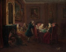 Card Players in a Drawing Room. Creator: Pierre Louis Dumesnil.
