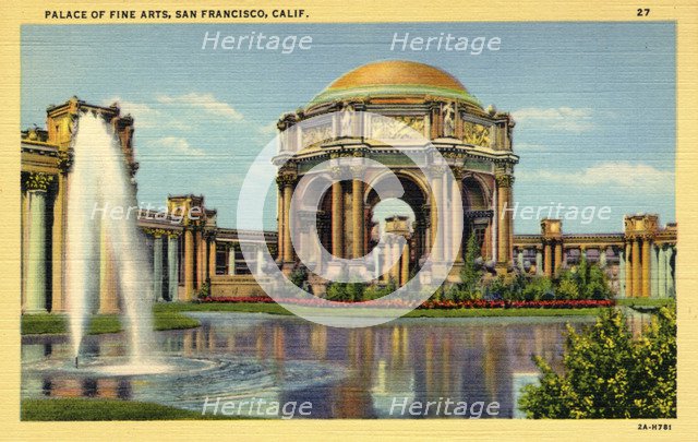 Palace of Fine Arts, San Francisco, California, USA, 1932. Artist: Unknown