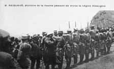 Paul Painlevé reviewing French Foreign Legion troops, Morocco, c1926. Artist: Unknown