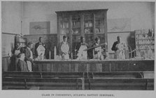 Class in chemistry, Atlanta Baptist Seminary, 1902. Creator: Unknown.