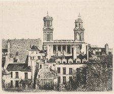 St. Sulpice, Paris, ca. 1841. Creator: Hippolyte Fizeau.