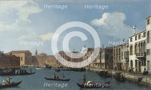 View of the Santa Chiara canal, in Venice, c1730. Creator: Canaletto.