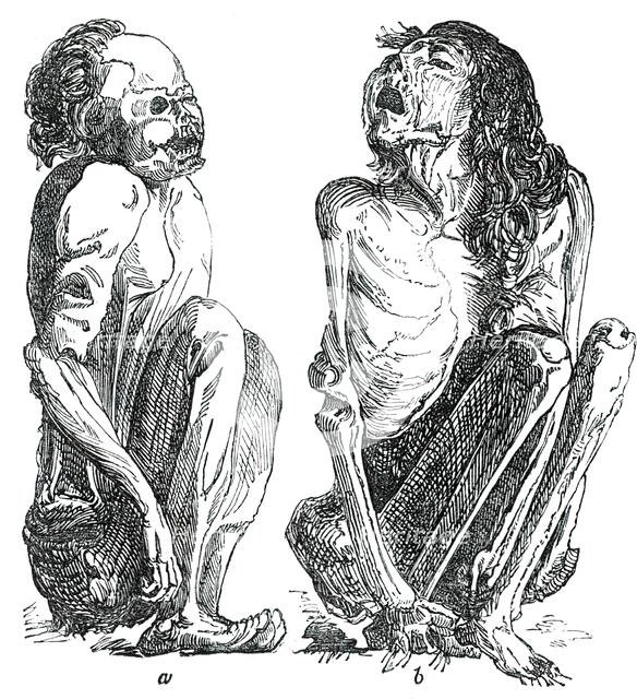Peruvian Mummies, 1850. Creator: Unknown.