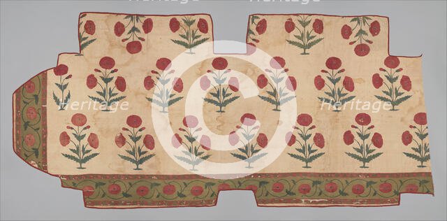 Fragment of a Floorspread, India, late 17th century. Creator: Unknown.