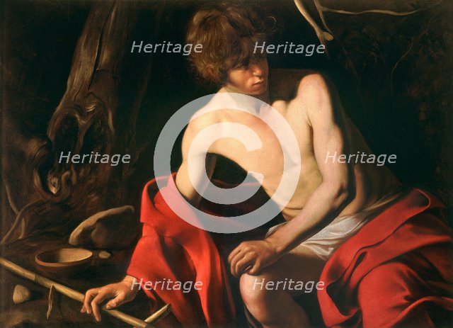 Saint John the Baptist in the Wilderness, ca 1604.