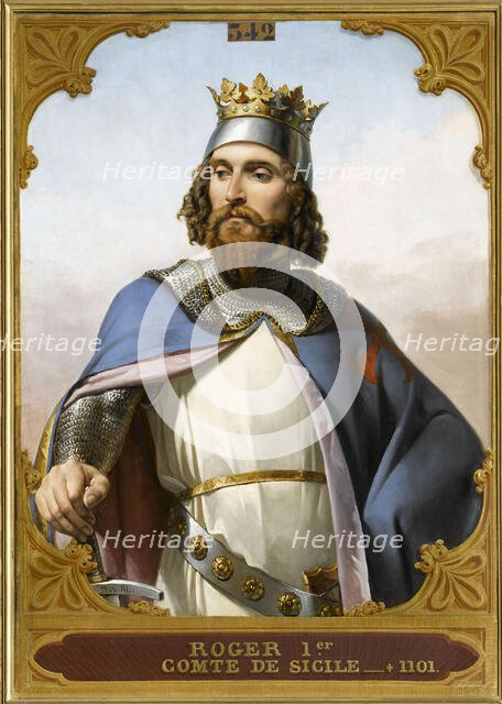 Roger I of Sicily (1031-1101), 1840s. Creator: Blondel, Merry-Joseph (1781-1853).