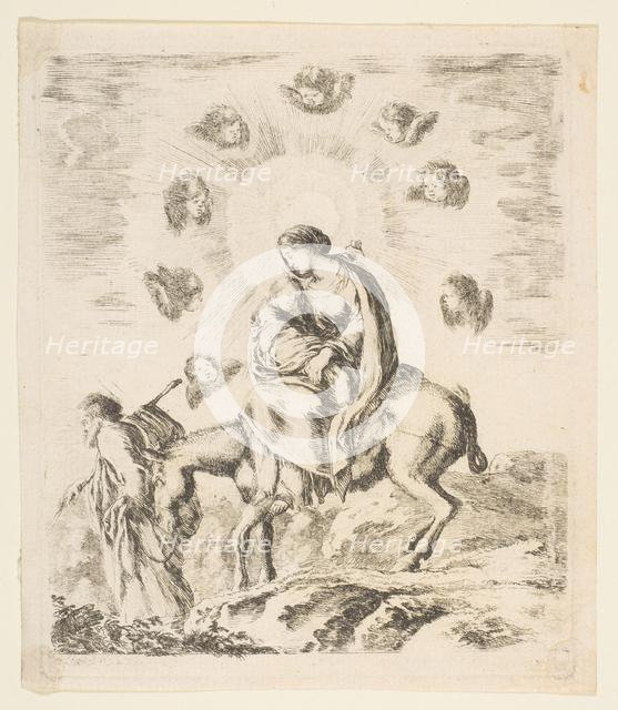 Flight into Egypt, ca. 1641. Creator: Stefano della Bella.