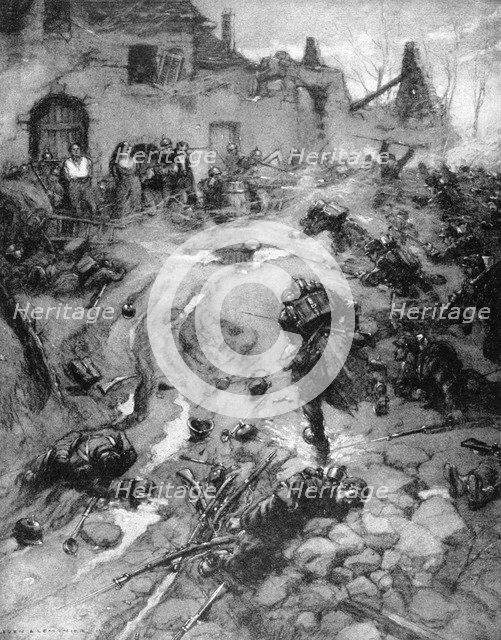 'Our Troops take Steinbach, Alsace', World War I, 1915. Artist: Leven and Lemonier