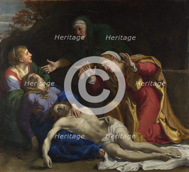 The Dead Christ Mourned (The Three Maries), ca 1604. Artist: Carracci, Annibale (1560-1609)