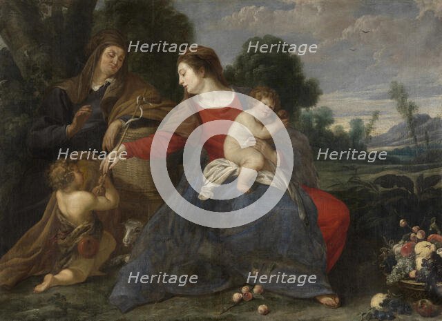 Madonna with the Infant Saint John the Baptist and Elisabeth. Creator: Theodoor Rombouts.