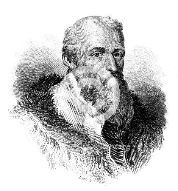 Ulisse Aldrovandi (1522-1605), Italian botanist, naturalist and physician, 1838. Artist: Unknown