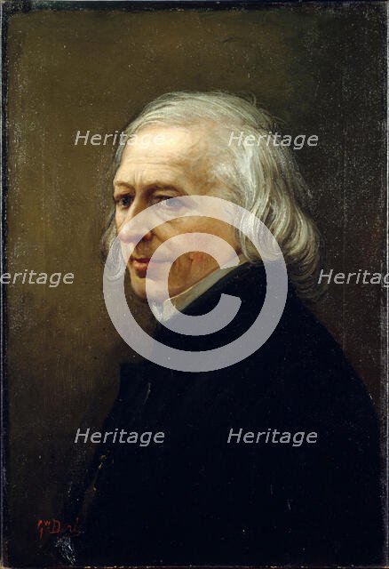 Portrait of Charles Philipon (1800-1862), ca 1860. Creator: Doré, Gustave (1832-1883).